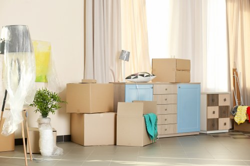 Removal team preparing a Marylebone home move with careful packing and loading