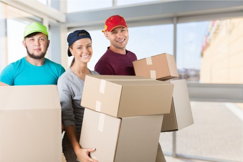 Packing and loading household items for a Marylebone home relocation