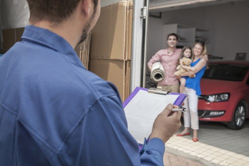 Commercial furniture pick-up service in Marylebone office