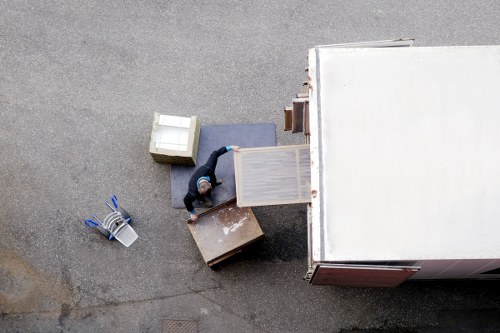 Charity donation items prepared for reuse after a Marylebone clearance